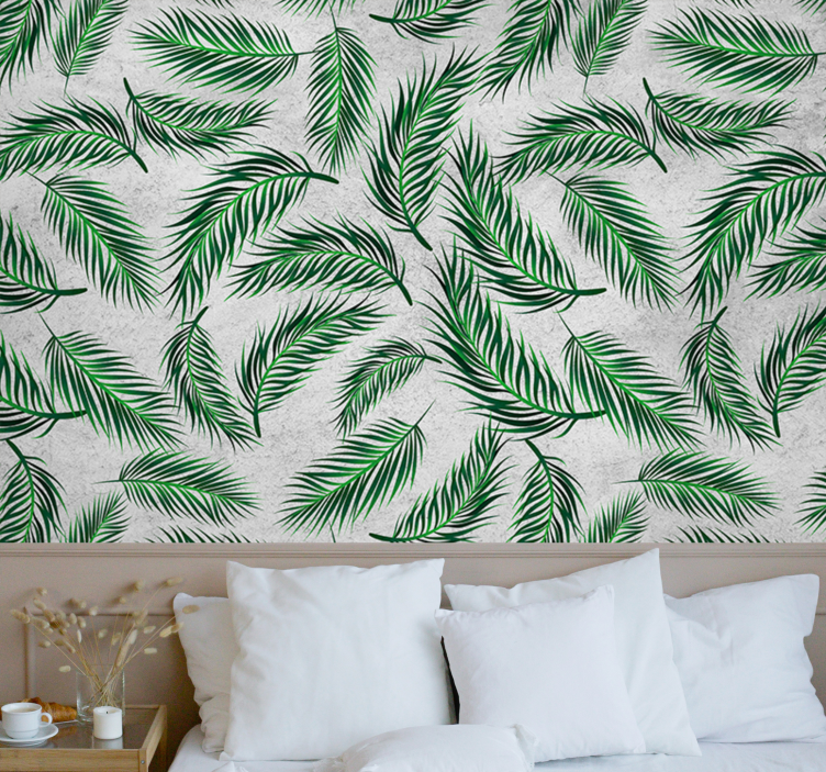 Wall mural nature lush tropical foliage - TenStickers
