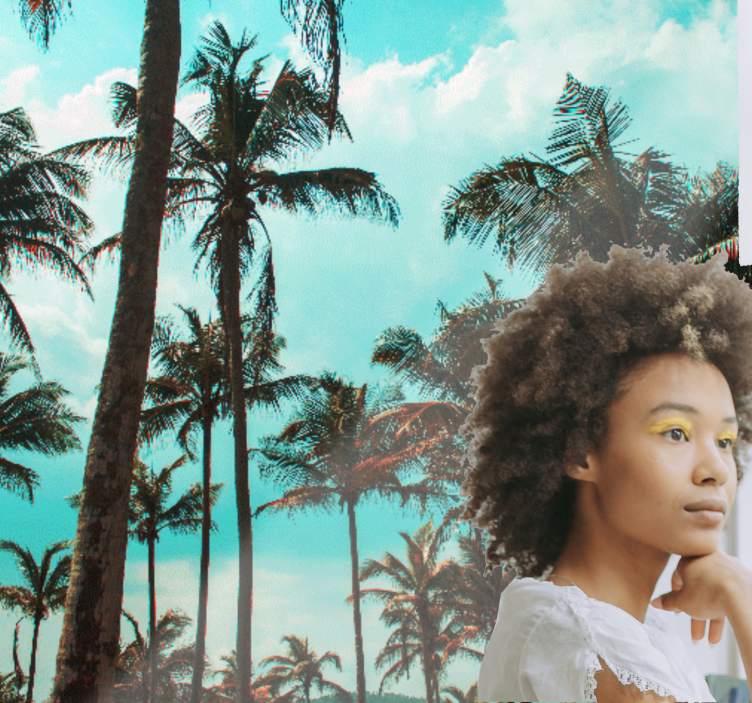 Wall mural nature palm trees paradise - TenStickers