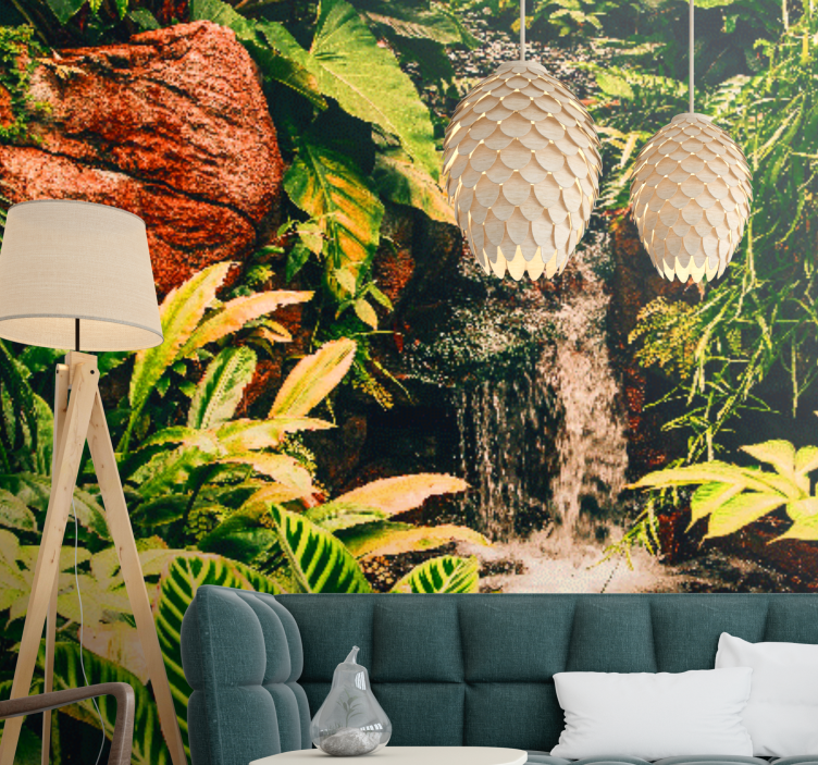 Wall mural nature vibrant tropical paradise - TenStickers