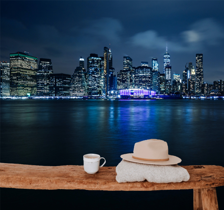 Wall mural new york cityscape at dusk - TenStickers