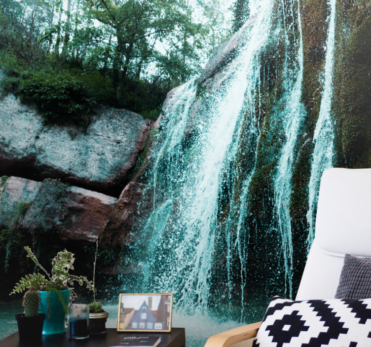 Wall mural waterfall grand waterfall cascade - TenStickers