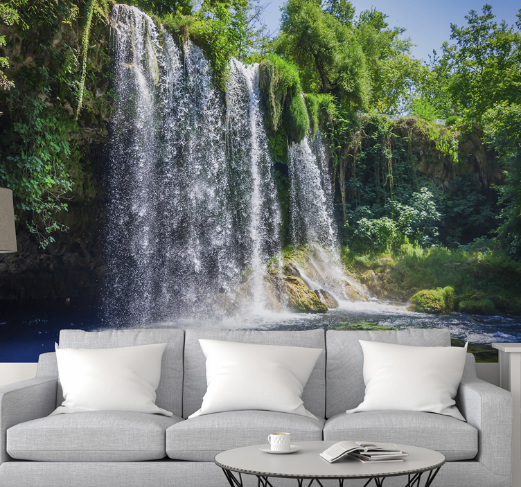 Waterfall landscape 3D wallpaper - TenStickers