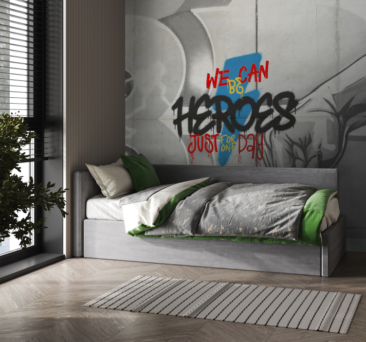 We can be heroes urban wall murals - TenStickers