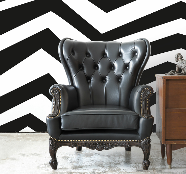 Zig zag abstract wall murals - TenStickers