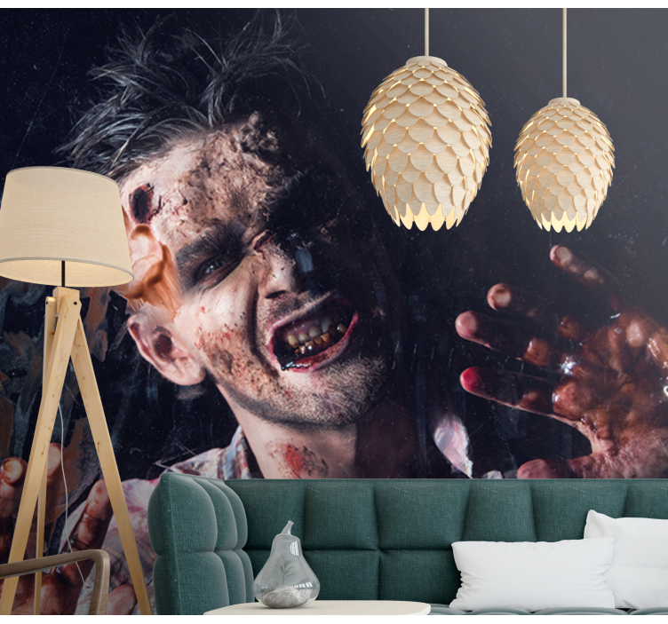 Zombie Horror Portrait wall mural halloween - TenStickers
