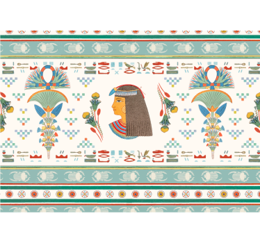 Art wall mural egyptian woman profile - TenStickers