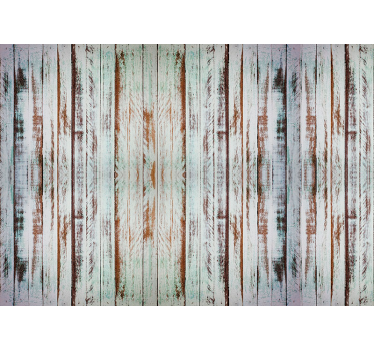 Stripping wood wood mural - TenStickers