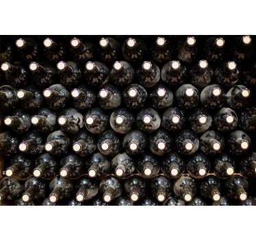 Bottles in a Winery vintage wall mural - TenStickers