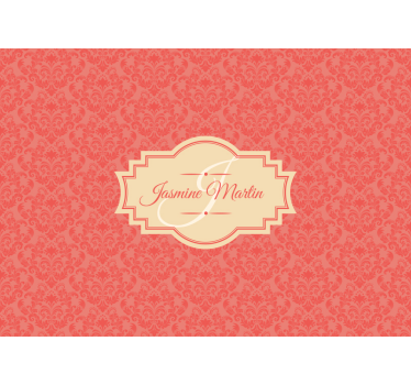 Wall mural vintage elegant name design - TenStickers