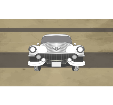 Wall mural vintage classic car front - TenStickers