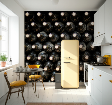 Bottles in a Winery vintage wall mural - TenStickers