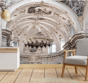 Classic art wall mural ornate ceiling artwork - TenStickers