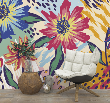 Van Gogh flowers Art Wall Mural - TenStickers