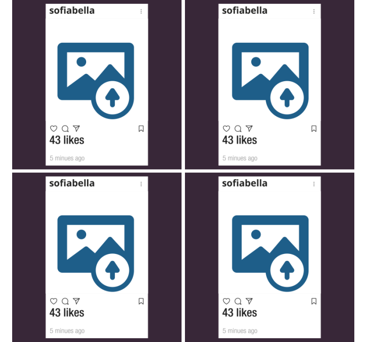 Instagram with photo and text custom coasters - TenStickers