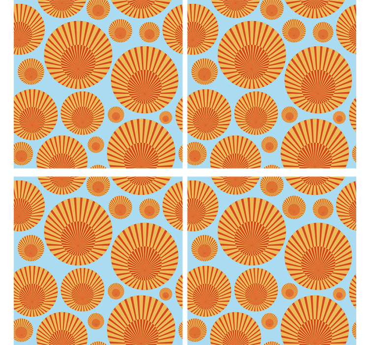 70's sunshine 70s coasters - TenStickers