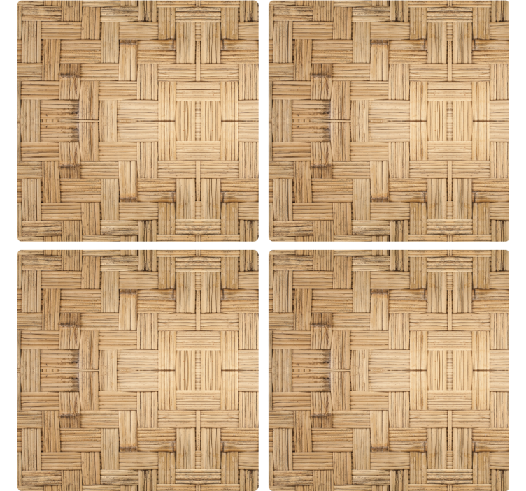 Woven Surface texture coasters - TenStickers