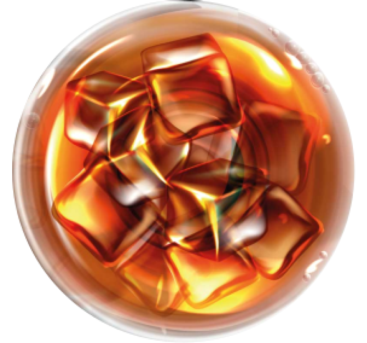 Whiskey glass drinks coaster - TenStickers