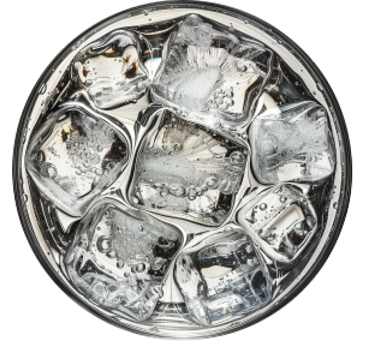 Water with ice design coaster - TenStickers