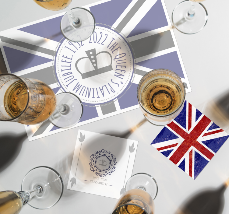 Jubilee Union Jack more coasters - TenStickers