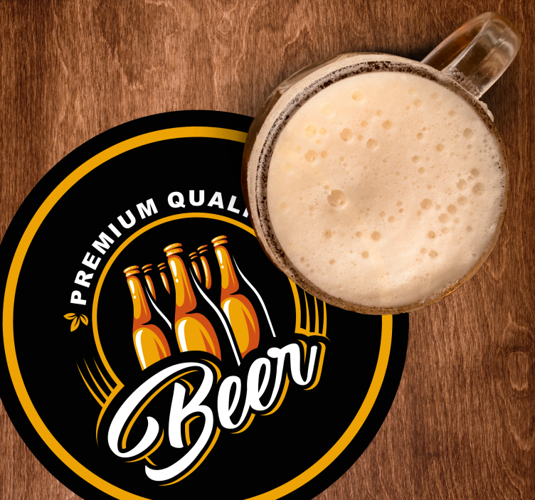 Beer mats premium quality beverage coaster - TenStickers
