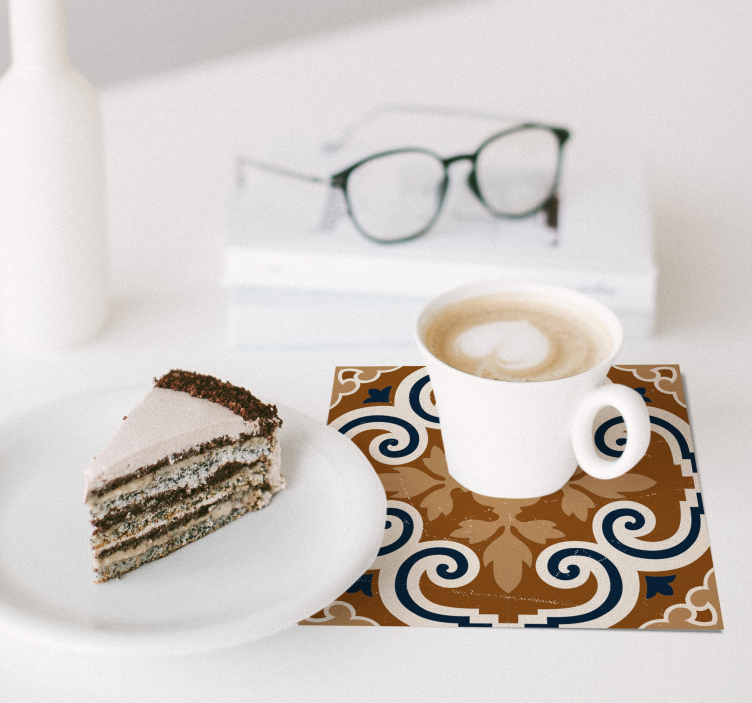 Cement Style Tiles tile coasters - TenStickers