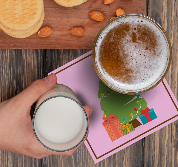 Christmas coasters for festive holiday gifts - TenStickers