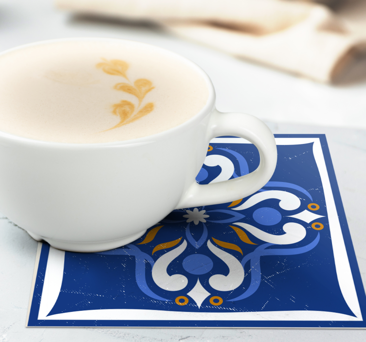 Classic Mediterranean Tiles tile coasters - TenStickers