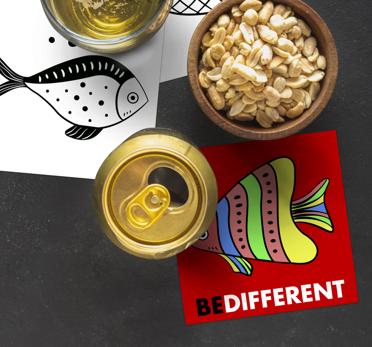 Amazing counterflow text coasters - TenStickers