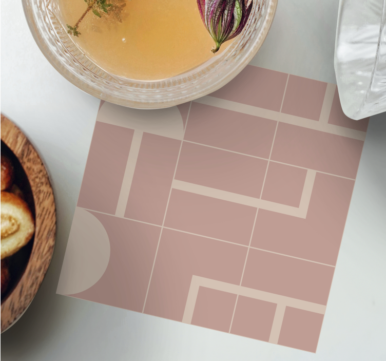 Geometric Patterned Surface texture coasters - TenStickers