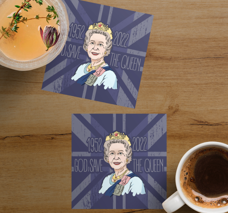 "God Save Queen" Jubilee more coasters - TenStickers