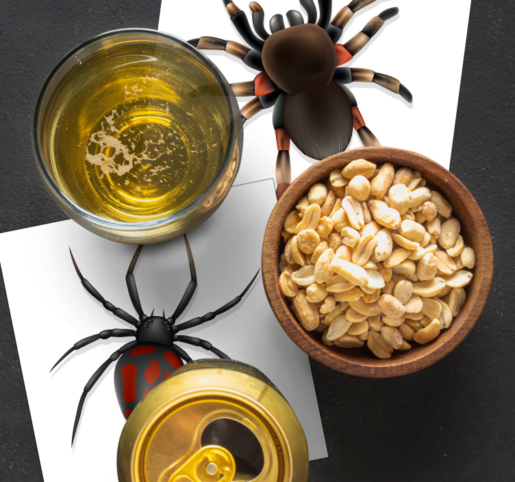 Halloween coaster spooky spider collection - TenStickers