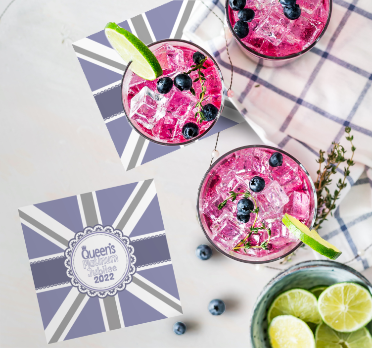 Jubilee Union Jack more coasters - TenStickers