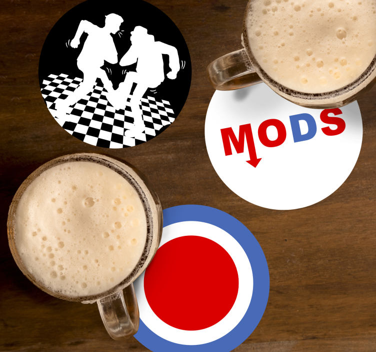 Mod Set more  drink coasters - TenStickers