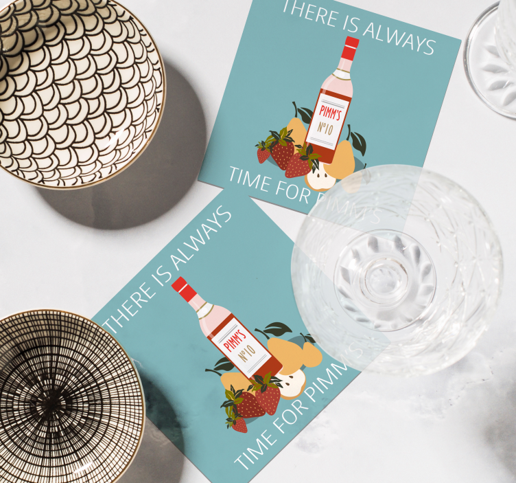 Pimm's O'clock more coasters - TenStickers