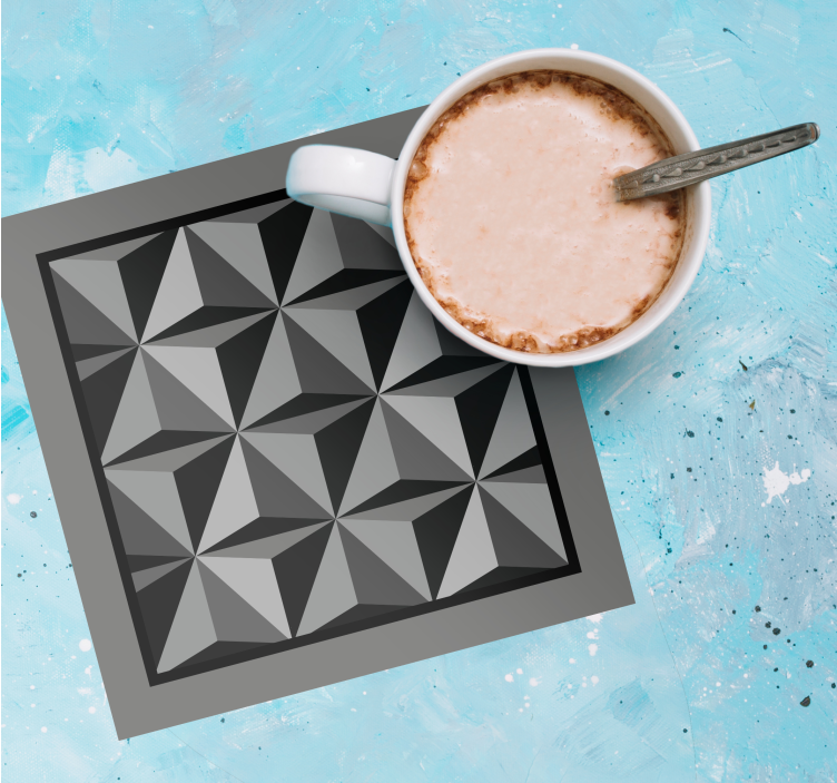Texture coasters geometric shape design - TenStickers