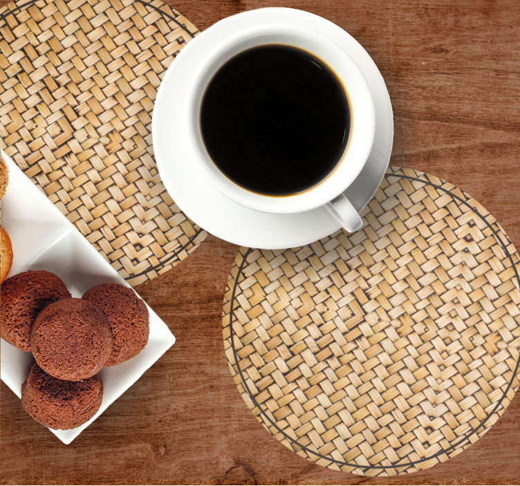 Texture coasters textured circular elements - TenStickers