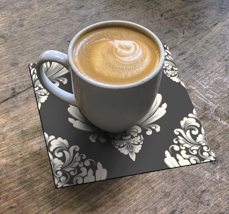 Texture coasters with decorative pattern surface - TenStickers