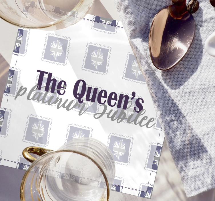 UK Stamp queens Jubilee  more coasters - TenStickers