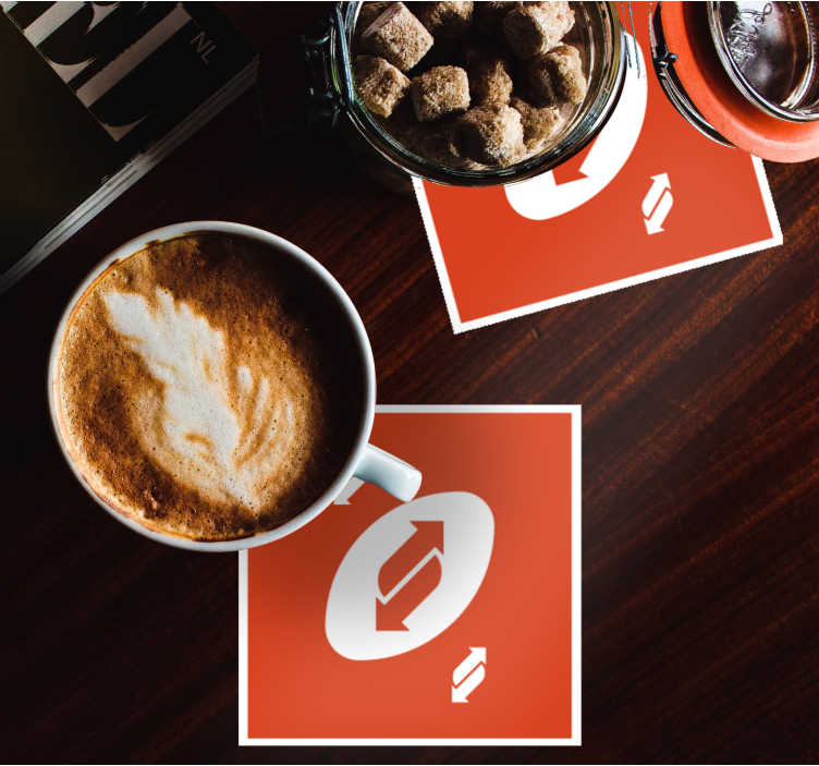 Vintage coasters circular arrow design - TenStickers