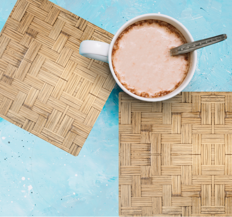 Woven Surface texture coasters - TenStickers