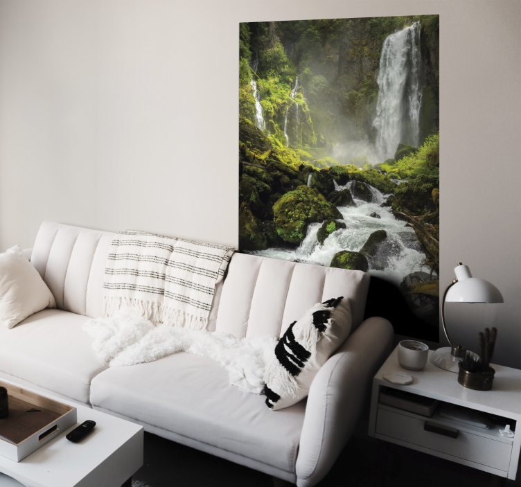 Landscape waterfall poster - TenStickers
