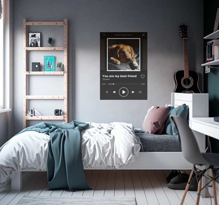 Customisable Music Player Poster - TenStickers
