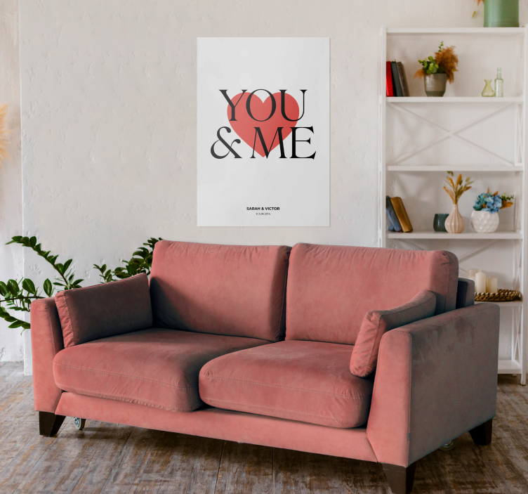 You and me custom posters - TenStickers