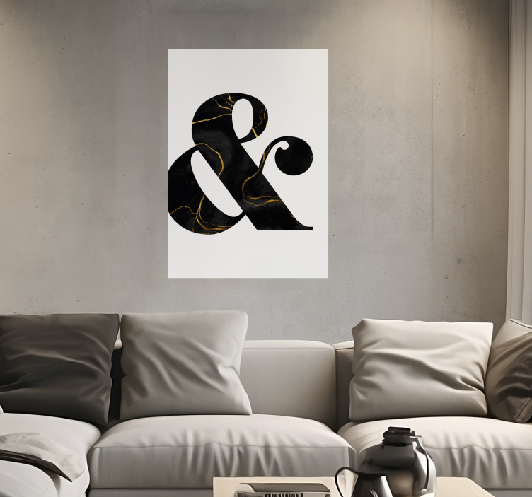 And symbol minimalist poster - TenStickers