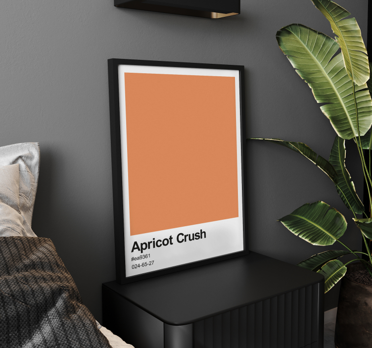 Apricot crush wall poster - TenStickers