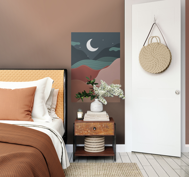 Boho Night scene poster print - TenStickers