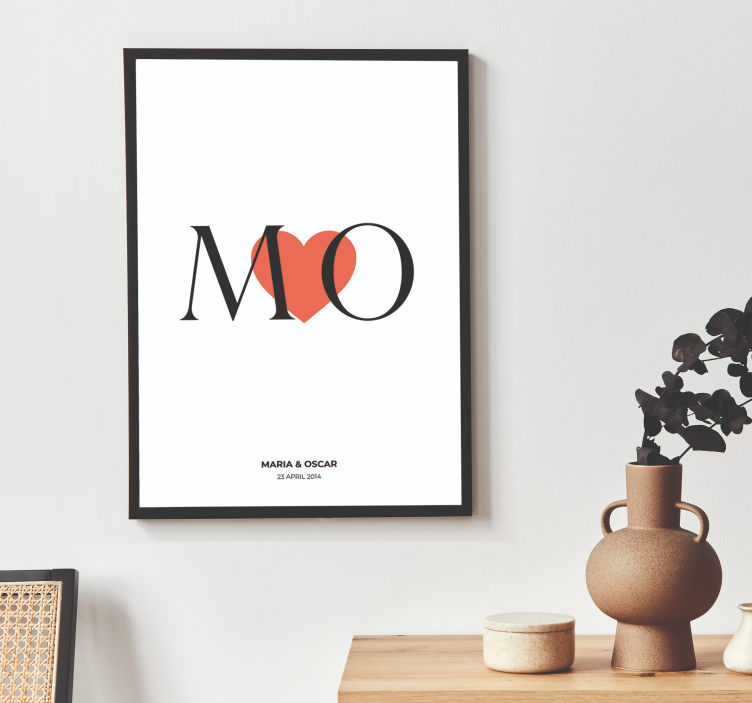 Custom Love customisable poster - TenStickers