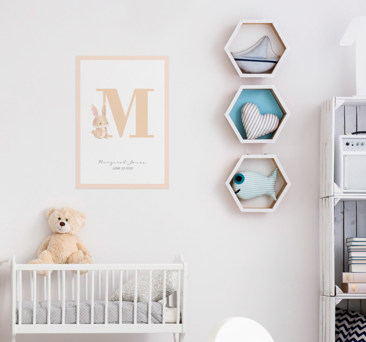 Customisable nursery poster - TenStickers