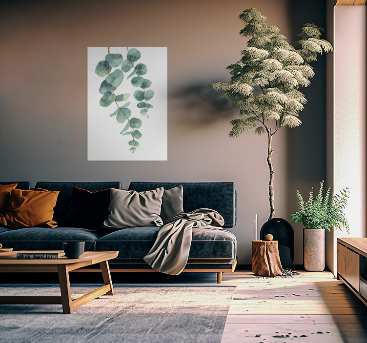 Eucalyptus twigs tree poster - TenStickers