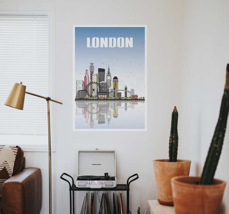 London city skyline poster print - TenStickers
